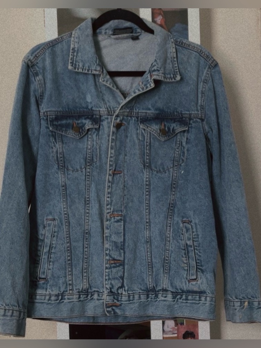 Light Blue Denim Shirt Jacket - Men